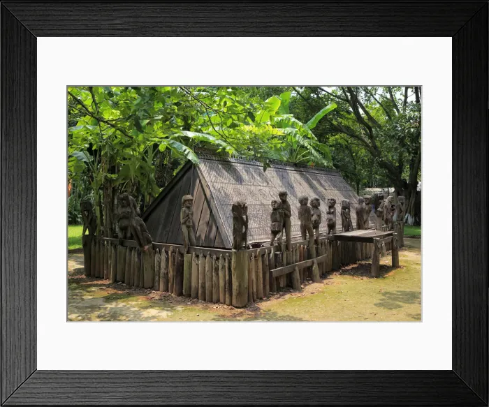 Framed Print : Giarai (Jarai) Tomb, Ethnography museum, Hanoi, Vietnam Framed Print : Giarai (Jarai) Tomb, Ethnography museum, Hanoi, Vietnam