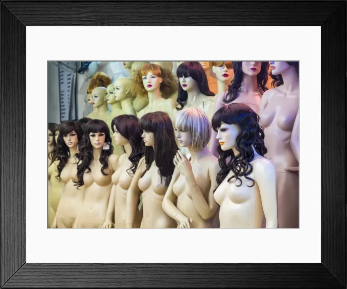 Framed Print : Mannequin shop, Hanoi, Vietnam Framed Print : Mannequin shop, Hanoi, Vietnam