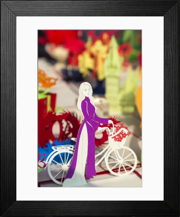 Framed Print : Vietnamese paper art, Vietnam Framed Print : Vietnamese paper art, Vietnam