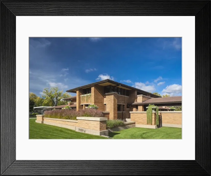 Framed Print : USA, New York, Western New York, Buffalo, The Martin House, designed by Frank Lloyd Framed Print : USA, New York, Western New York, Buffalo, The Martin House, designed by Frank Lloyd