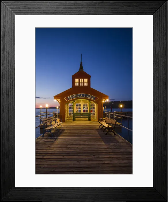 Framed Print : USA, New York, Finger Lakes Region, Watkins Glen, Seneca Lake Pier, summer Framed Print : USA, New York, Finger Lakes Region, Watkins Glen, Seneca Lake Pier, summer