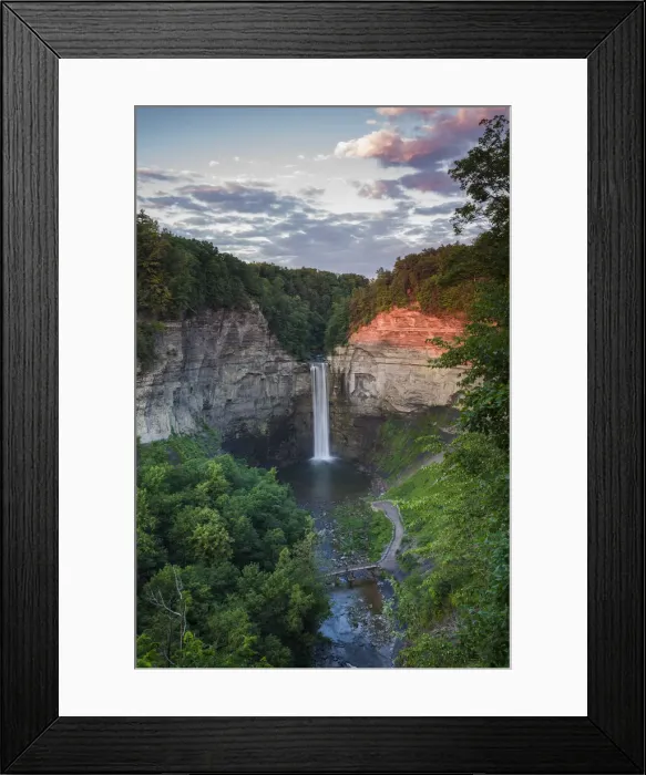 Framed Print : USA, New York, Finger Lakes Region, Ithaca-Ulysees, Taughannock Falls, summer Framed Print : USA, New York, Finger Lakes Region, Ithaca-Ulysees, Taughannock Falls, summer