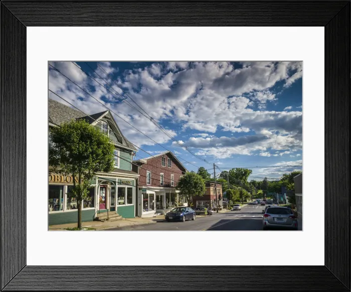 Framed Print : USA, New York, Hudson Valley, Millerton, Main Street Framed Print : USA, New York, Hudson Valley, Millerton, Main Street