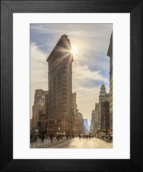 Framed Print : Usa, New York City, Flatiron district, Flatiron Building