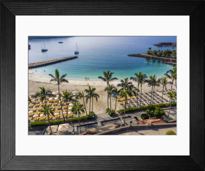 Framed Print : Spain, Canary Islands, Gran Canaria, Puerto Rico, Anfi del Mar Beach Framed Print : Spain, Canary Islands, Gran Canaria, Puerto Rico, Anfi del Mar Beach