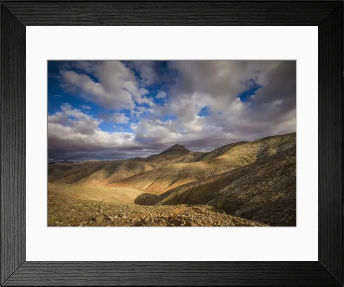 Framed Print : Spain, Canary Islands, Fuerteventura Island, Pajara, view of the central mountains Framed Print : Spain, Canary Islands, Fuerteventura Island, Pajara, view of the central mountains