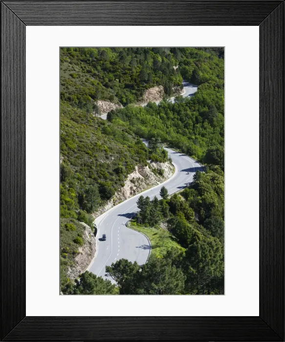 Framed Print : France, Corsica, Haute-Corse Department, Central Mountains Region, Vivario, elevated Framed Print : France, Corsica, Haute-Corse Department, Central Mountains Region, Vivario, elevated