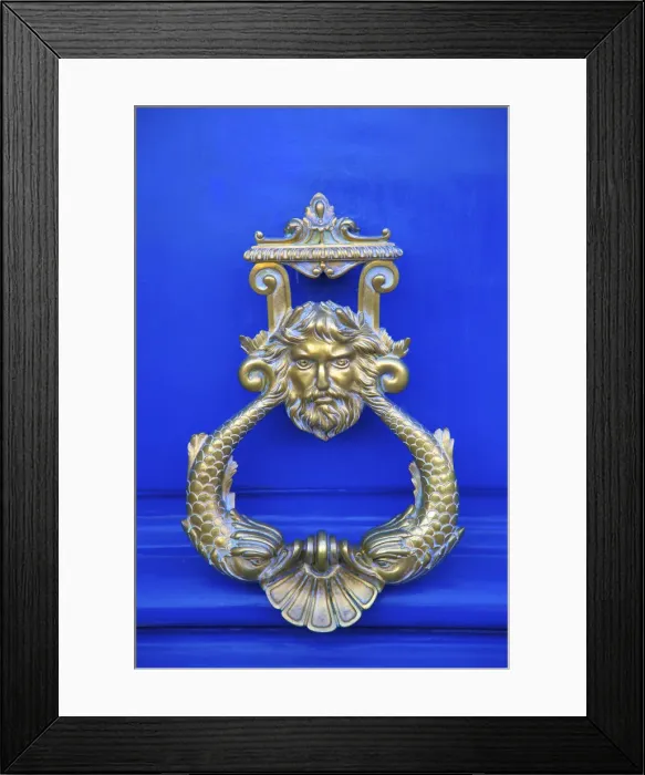Framed Print : Door Knocker, Paris, France, Western Europe Framed Print : Door Knocker, Paris, France, Western Europe