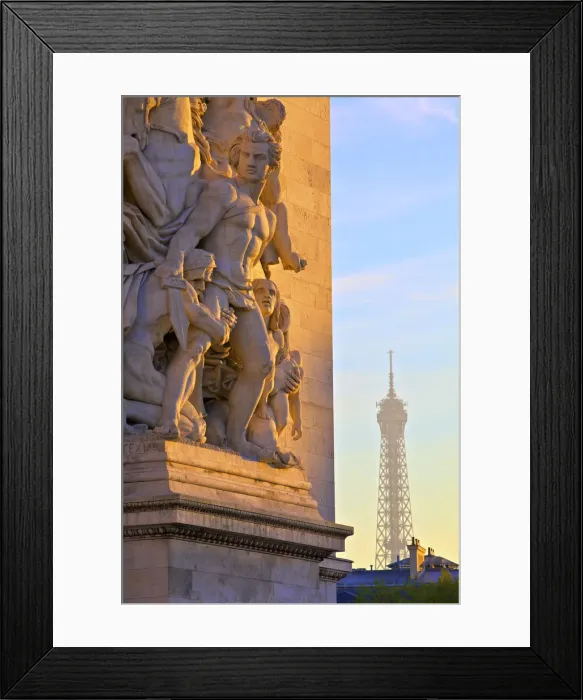 Framed Print : Arc De Triomphe With Eiffel Tower In The Background, Paris, France, Western Europe Framed Print : Arc De Triomphe With Eiffel Tower In The Background, Paris, France, Western Europe
