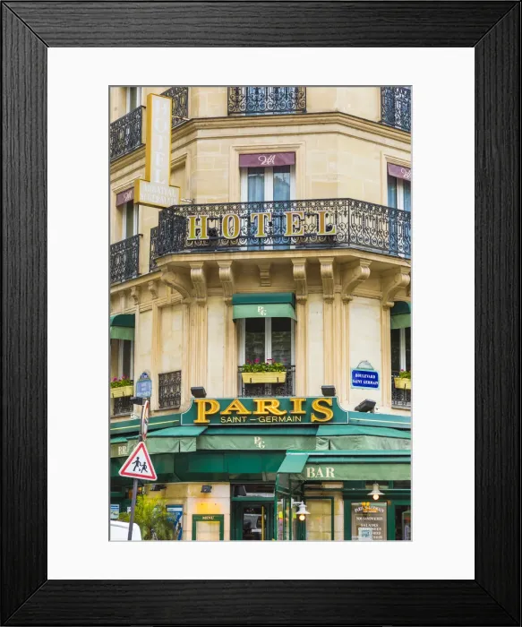 Framed Print : Hotel Paris, Latin Quarter, Paris, France Framed Print : Hotel Paris, Latin Quarter, Paris, France