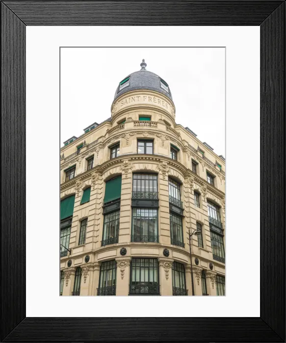 Framed Print : Saint Freres building, Rue du Louvre, Paris, France Framed Print : Saint Freres building, Rue du Louvre, Paris, France