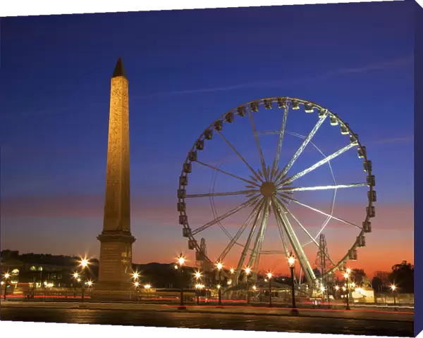 Big Wheel and Obelisk, Place De La Concorde, Paris, France, Western Europe