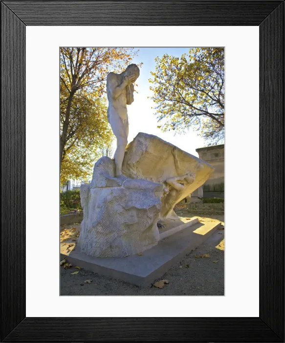 Framed Print : The Separation Of A Couple By De Max, Gravestone, Montparnasse Cemetery, Montparnasse Framed Print : The Separation Of A Couple By De Max, Gravestone, Montparnasse Cemetery, Montparnasse