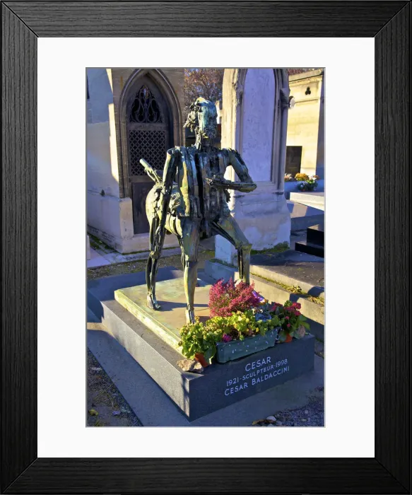 Framed Print : Cesar Baldaccinis Gravestone, Montparnasse Cemetery, Montparnasse, Paris, France Framed Print : Cesar Baldaccinis Gravestone, Montparnasse Cemetery, Montparnasse, Paris, France