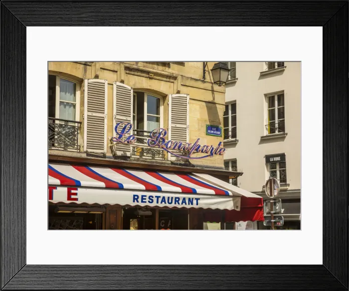 Framed Print : La Bonaparte cafe, Boulevard St Germain, Rive Gauche, Paris, France Framed Print : La Bonaparte cafe, Boulevard St Germain, Rive Gauche, Paris, France