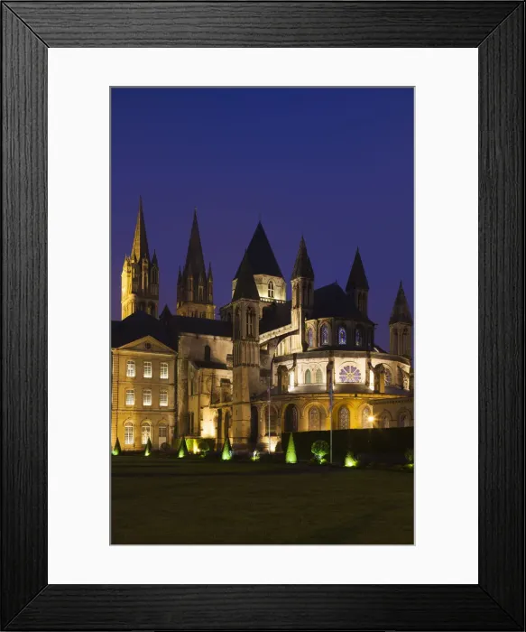 Framed Print : France, Normandy Region, Calvados Department, Caen, Abbaye Aux Hommes abbey and Eglise Framed Print : France, Normandy Region, Calvados Department, Caen, Abbaye Aux Hommes abbey and Eglise