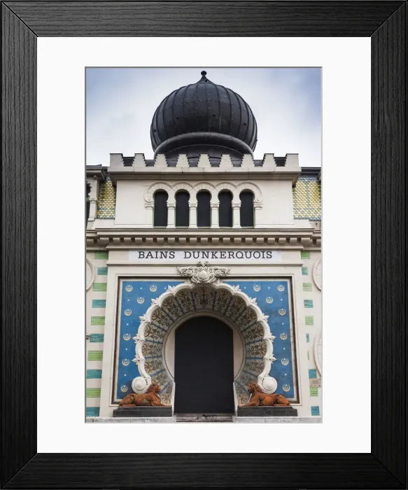Framed Print : France, Nord-Pas de Calais Region, French Flanders Area, Dunkerque, Bains Dunkerquois