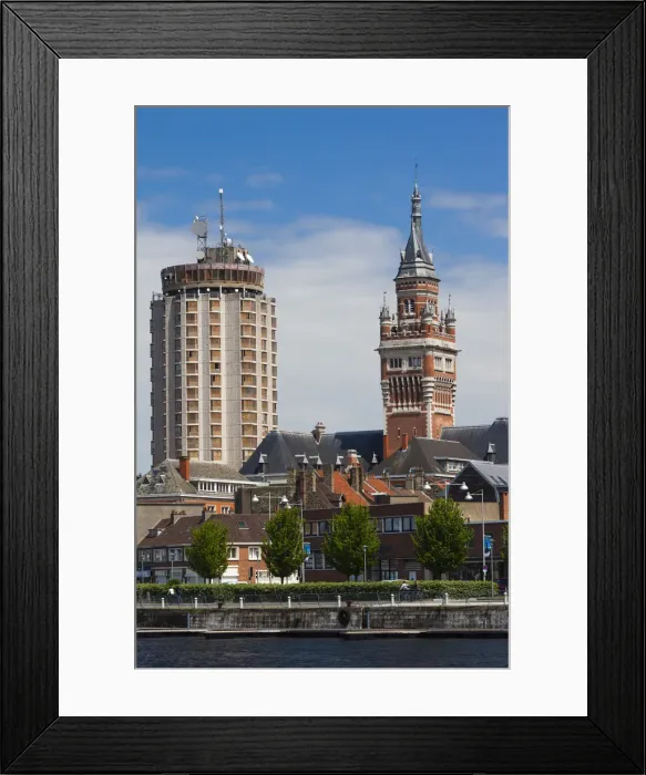 Framed Print : France, Nord-Pas de Calais Region, French Flanders Area, Dunkerque, Bassin du Commerce Framed Print : France, Nord-Pas de Calais Region, French Flanders Area, Dunkerque, Bassin du Commerce