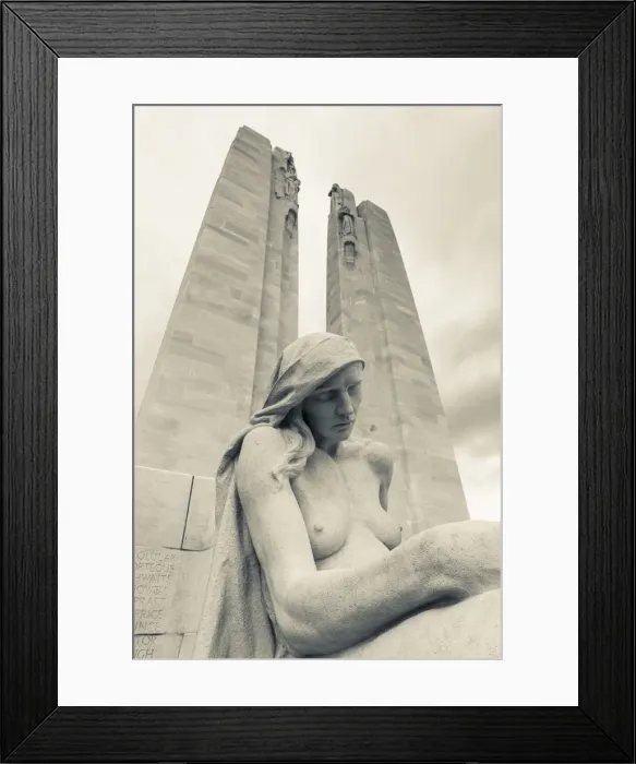 Framed Print : France, Nord-Pas de Calais Region, Vimy, Vimy Ridge National Historic Site of Canada