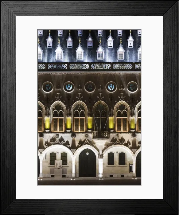 Framed Print : France, Nord-Pas de Calais Region, Arras, town hall detail Framed Print : France, Nord-Pas de Calais Region, Arras, town hall detail