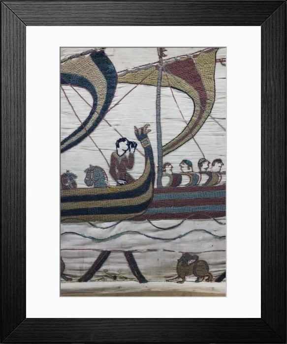 Framed Print : France, Normandy Region, Calvados Department, Bayeux, Tapisserie de Bayeux, Bayeux Framed Print : France, Normandy Region, Calvados Department, Bayeux, Tapisserie de Bayeux, Bayeux