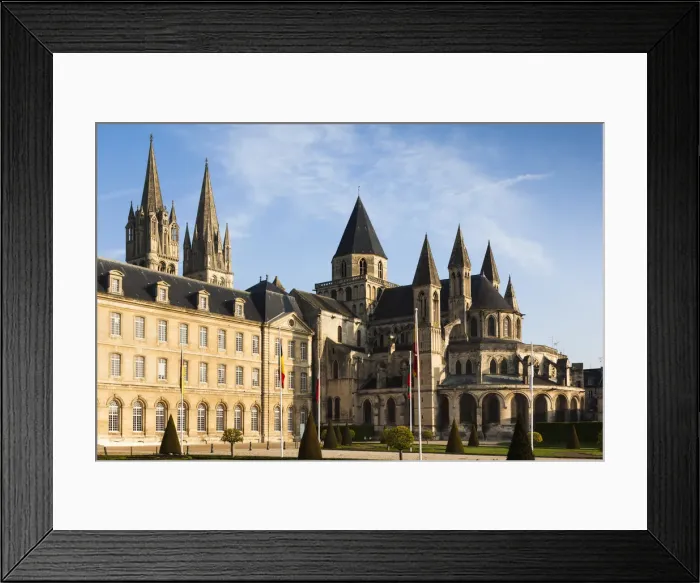 Framed Print : France, Normandy Region, Calvados Department, Caen, Abbaye Aux Hommes abbey and Eglise Framed Print : France, Normandy Region, Calvados Department, Caen, Abbaye Aux Hommes abbey and Eglise