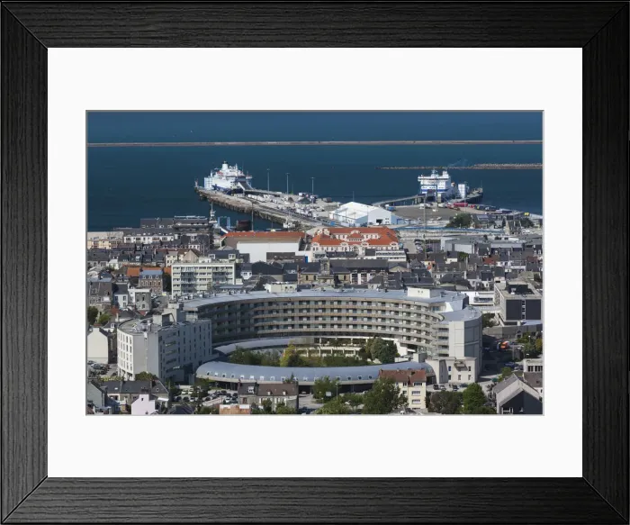 Framed Print : France, Normandy Region, Manche Department, Cherbourg-Octeville, elevated Cherbourg Framed Print : France, Normandy Region, Manche Department, Cherbourg-Octeville, elevated Cherbourg