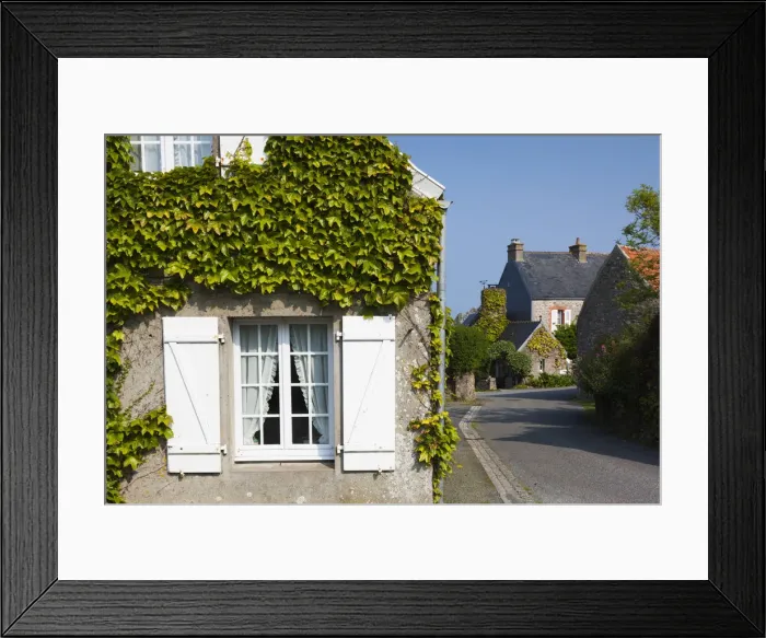 Framed Print : France, Normandy Region, Manche Department, Goury, town building detail Framed Print : France, Normandy Region, Manche Department, Goury, town building detail