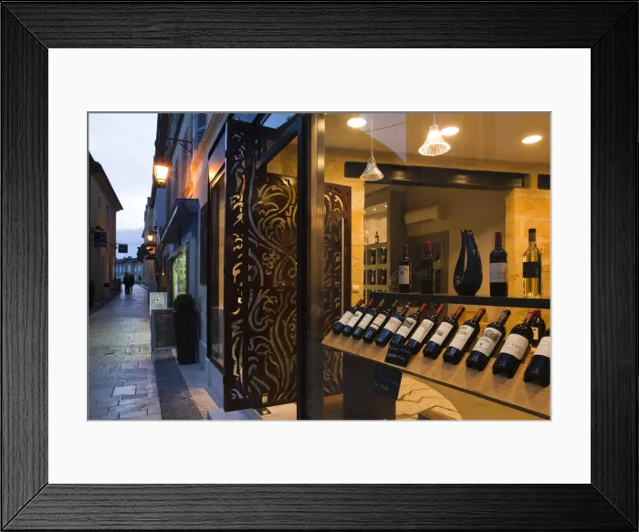 Framed Print : France, Aquitaine Region, Gironde Department, St-Emilion, wine town, detail of wine Framed Print : France, Aquitaine Region, Gironde Department, St-Emilion, wine town, detail of wine