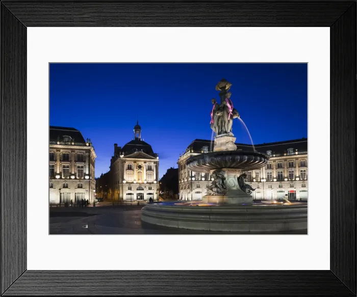 Framed Print : France, Aquitaine Region, Gironde Department, Bordeaux, Place de la Bourse buildings Framed Print : France, Aquitaine Region, Gironde Department, Bordeaux, Place de la Bourse buildings