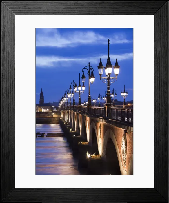 Framed Print : France, Aquitaine Region, Gironde Department, Bordeaux, Pont de Pierre bridge Framed Print : France, Aquitaine Region, Gironde Department, Bordeaux, Pont de Pierre bridge