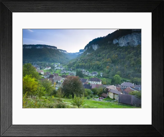 Framed Print : France, Jura Department, Franche-Comte Region, Les Reculees valley area Framed Print : France, Jura Department, Franche-Comte Region, Les Reculees valley area