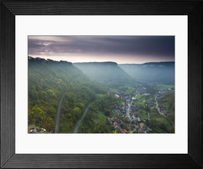 Framed Print : France, Jura Department, Franche-Comte Region, Les Reculees valley area Framed Print : France, Jura Department, Franche-Comte Region, Les Reculees valley area