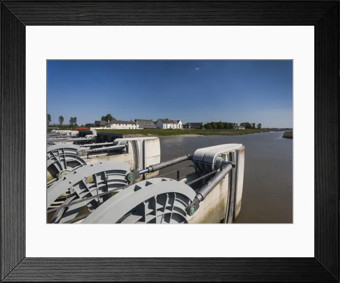 Framed Print : France, Normandy Region, Manche Department, Mont St-Michel, Le Barrage du Mont Saint Framed Print : France, Normandy Region, Manche Department, Mont St-Michel, Le Barrage du Mont Saint