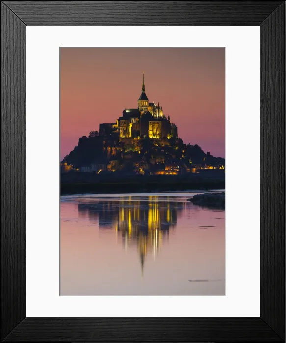 Framed Print : France, Normandy Region, Manche Department, Mont St-Michel Framed Print : France, Normandy Region, Manche Department, Mont St-Michel