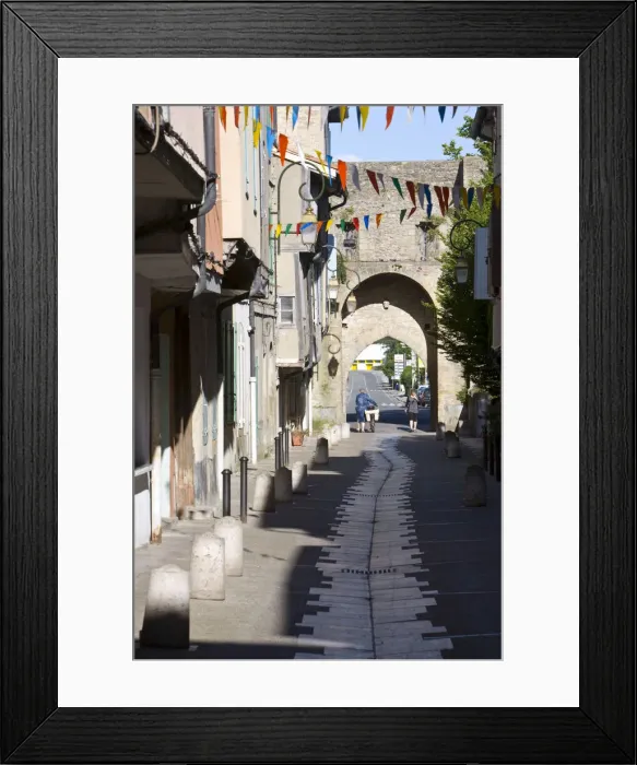 Framed Print : Mirepoix, Ariege, Pyrenees, France Framed Print : Mirepoix, Ariege, Pyrenees, France