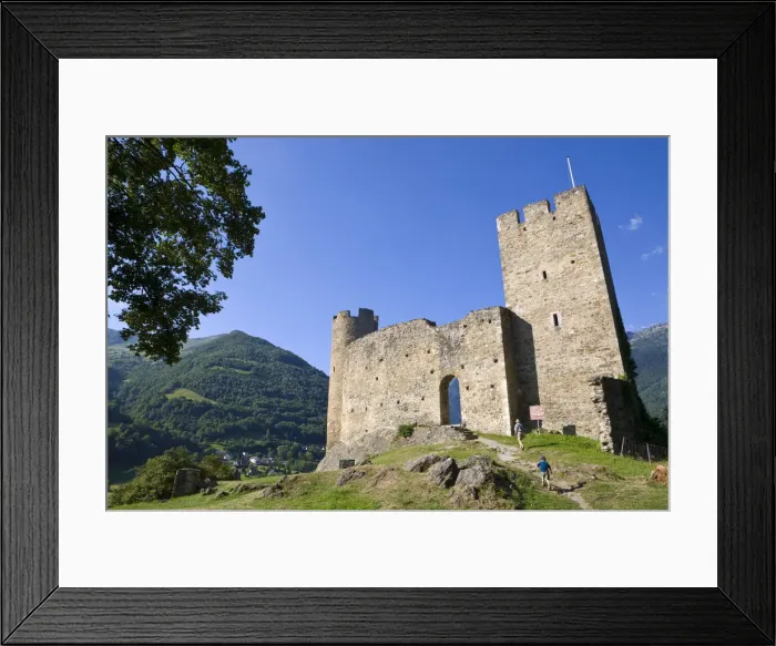 Framed Print : Castle, Luz-Saint-Sauveur, Midi-Pyrenees, France Framed Print : Castle, Luz-Saint-Sauveur, Midi-Pyrenees, France