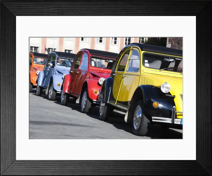 Framed Print : France, Midi-Pyrenees Region, Haute-Garonne Department, Toulouse, row of Citroen Deux Framed Print : France, Midi-Pyrenees Region, Haute-Garonne Department, Toulouse, row of Citroen Deux