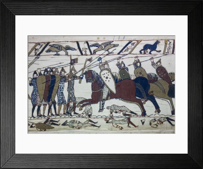 Framed Print : France, Normandy Region, Calvados Department, Bayeux, Tapisserie de Bayeux, Bayeux Framed Print : France, Normandy Region, Calvados Department, Bayeux, Tapisserie de Bayeux, Bayeux
