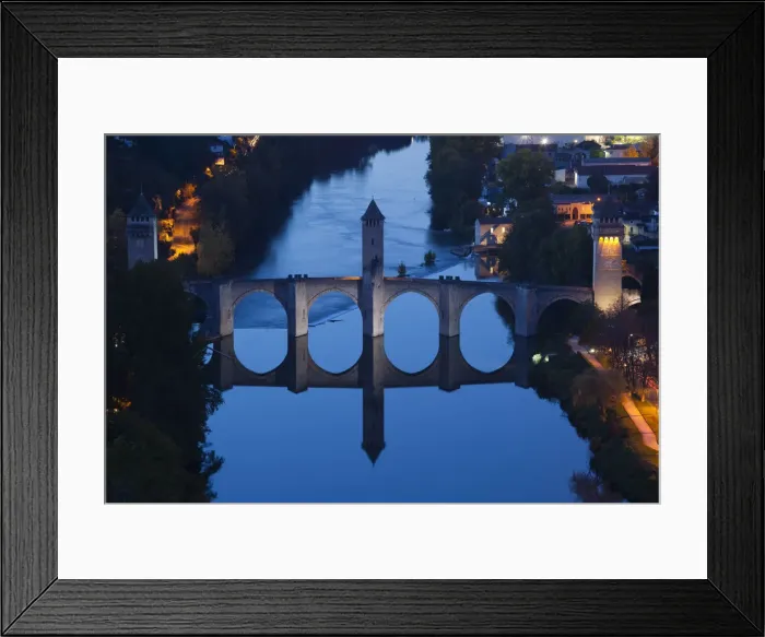 Framed Print : France, Midi-Pyrenees Region, Lot Department, Cahors, Pont Valentre, midieval bridge Framed Print : France, Midi-Pyrenees Region, Lot Department, Cahors, Pont Valentre, midieval bridge
