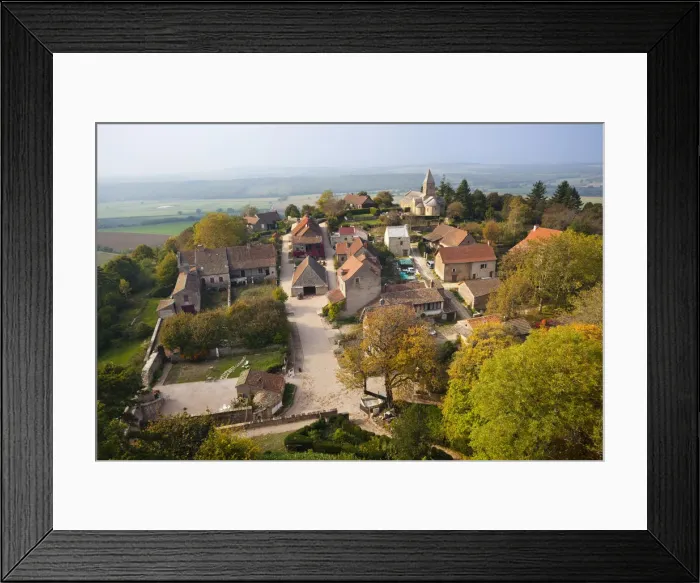 Framed Print : France, Saone-et-Loire Department, Burgundy Region, Maconnais Area, Brancion