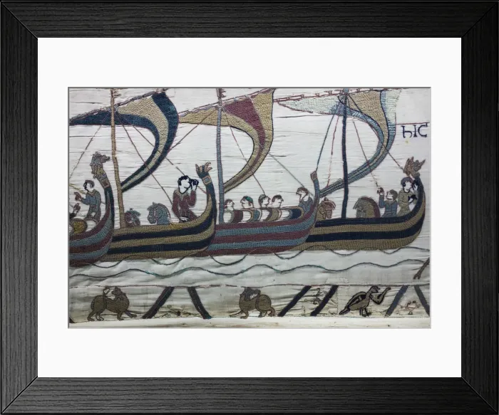 Framed Print : France, Normandy Region, Calvados Department, Bayeux, Tapisserie de Bayeux, Bayeux
