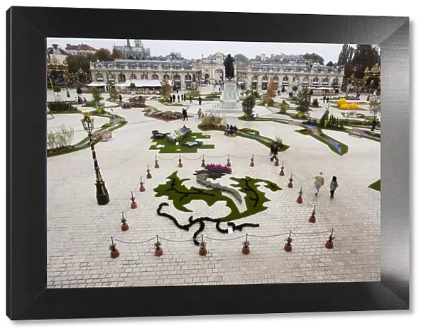 France, Meurthe-et-Moselle, Lorraine Region, Nancy, Place Stanislaus, elevated view