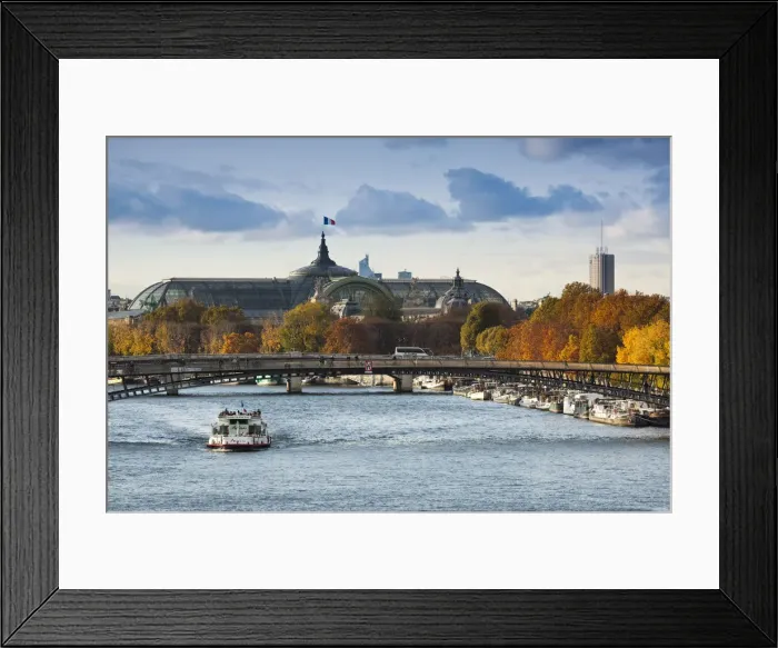 Framed Print : France, Paris, Grand Palais and Seine River Framed Print : France, Paris, Grand Palais and Seine River