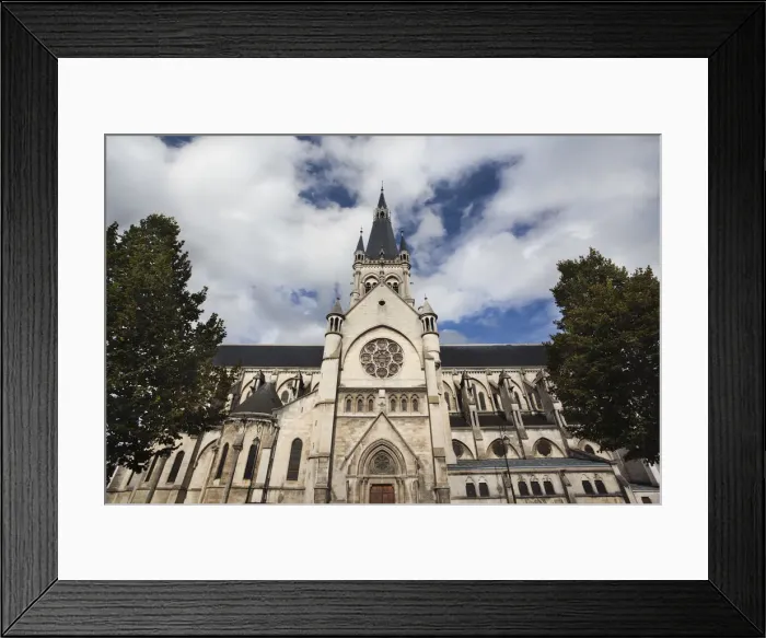 Framed Print : France, Marne, Champagne Region, Epernay, Notre Dame church Framed Print : France, Marne, Champagne Region, Epernay, Notre Dame church