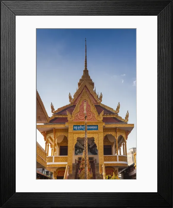 Framed Print : Vietnam, Mekong Delta, Can Tho, Munirensay Khmer Pagoda