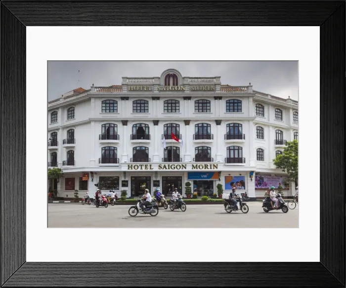 Framed Print : Vietnam, Hue, historic Hotel Saigon Morin, exterior Framed Print : Vietnam, Hue, historic Hotel Saigon Morin, exterior