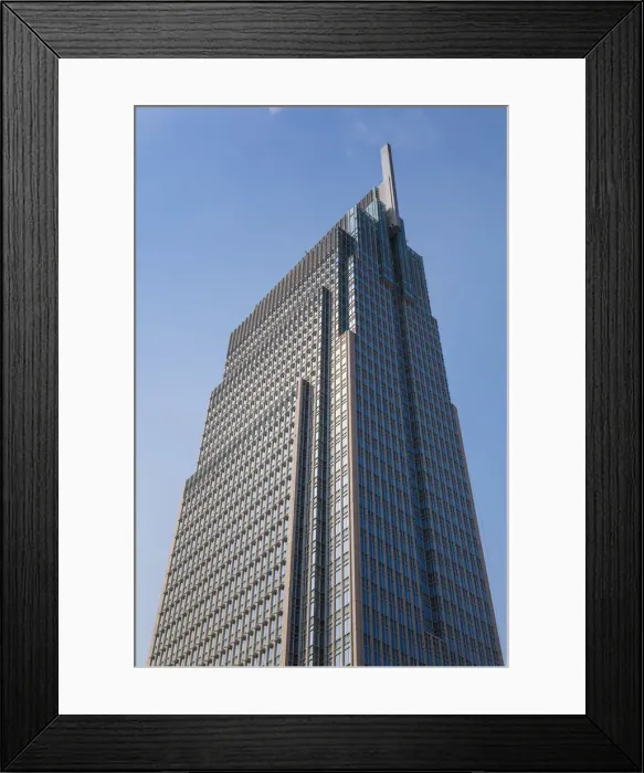 Framed Print : Vietnam, Ho Chi Minh City, Vietcombank Tower, built 2015 in Me Linh Square Framed Print : Vietnam, Ho Chi Minh City, Vietcombank Tower, built 2015 in Me Linh Square