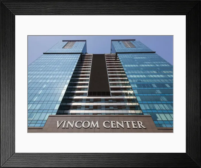 Framed Print : Vietnam, Ho Chi Minh City, Vincom Center Building, exterior