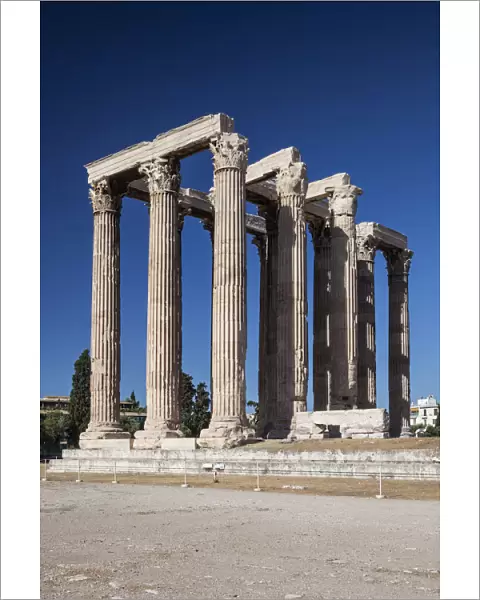 Greece, Athens, the Temple of Olympian Zeus